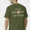 Teeptop Olive Back oversized T shirts for men