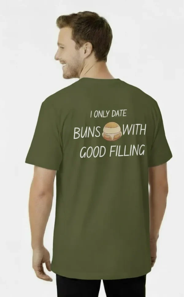 Teeptop Olive Back oversized T shirts for men