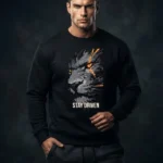 Black self driven Winter Wear for Men