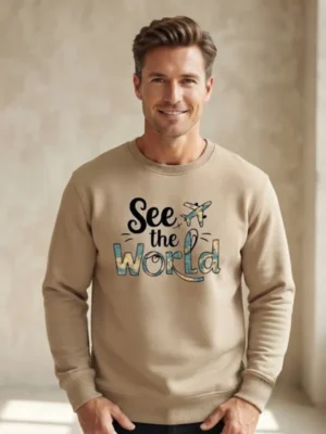 Teeptop Beige Mens Sweaters for Winter