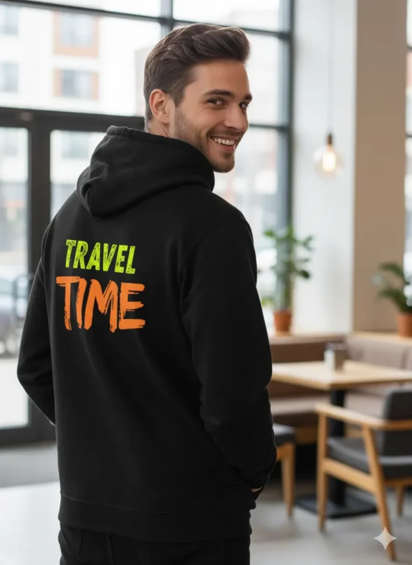 Teeptop Black hoodie back