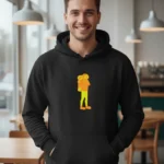 Teeptop Black travel hoodie front