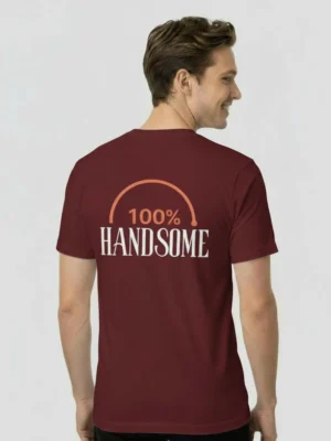 Teeptop Burgandy Regular fit T shirt size for men