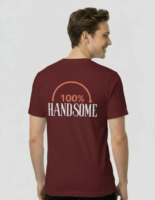 Teeptop Burgandy Regular fit T shirt size for men
