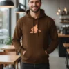 Teeptop Coffee colour hoodie back