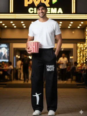 Teeptop Fleece black trousers mens