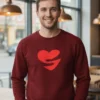 Teeptop Regular Maroon swet t shirt Gifts for Men