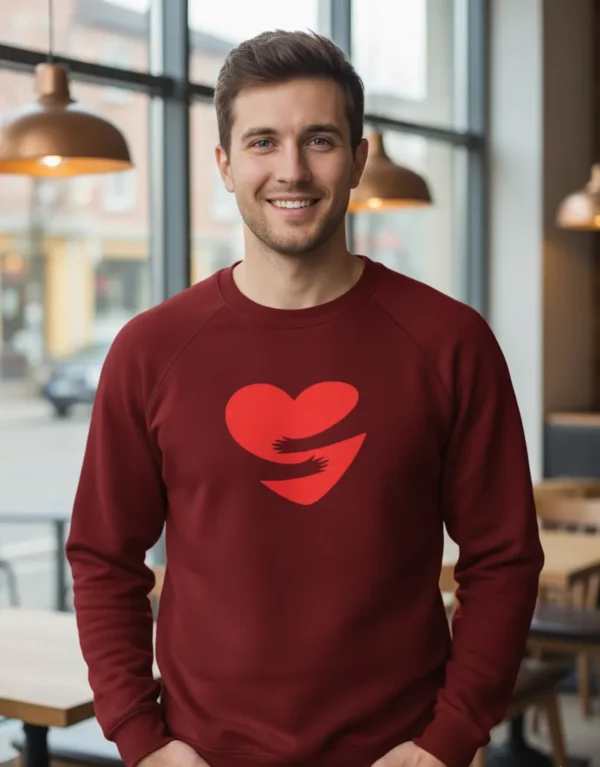 Teeptop Regular Maroon swet t shirt Gifts for Men