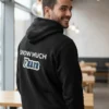 Teeptop black colour hoodie front for winterlover