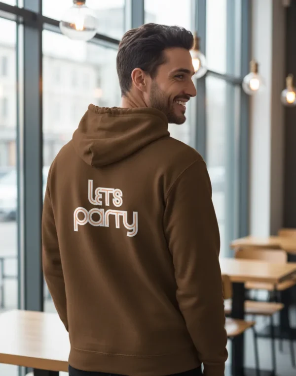 Teeptop coffee colour Party Wear Designer Hoodies