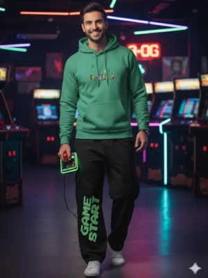 Teeptop baggy fit pants for full casual wear set