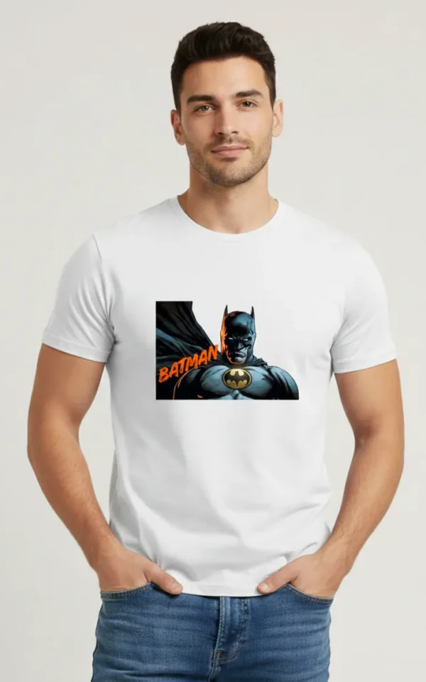 Batman refular fit white T Shirt
