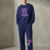 Teeptop navy blue Winter Co Ord Set