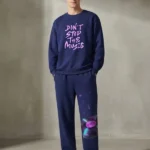 Teeptop navy blue Winter Co Ord Set
