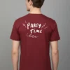 Regular Fit maroon t shirt