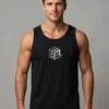 Teeptop black tank top for men