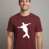 Teeptop regular fit maroon t shirt