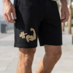 Cotton Black mens Shorts