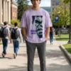 oversize lavender t shirt
