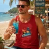 Red Summer tank top
