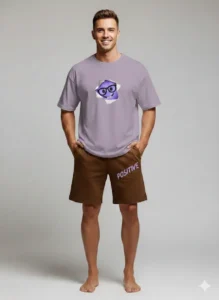 Teeptop T shirt with Cofee colour shorts