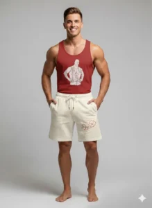 Teeptop offwhite with gym vest