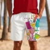 Teeptop white Mens Cotton Shorts