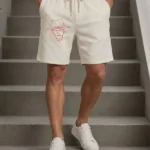 Teeptopfashion Offwhite Mens Cotton Shorts