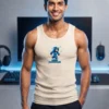 Tshirt and shirt combo white tank top