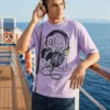 Lavender T Shirt oversized men