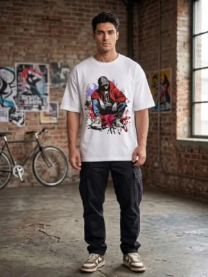 custom t shirts white Oversized T-Shirt
