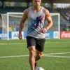 Grey fotballer tank top