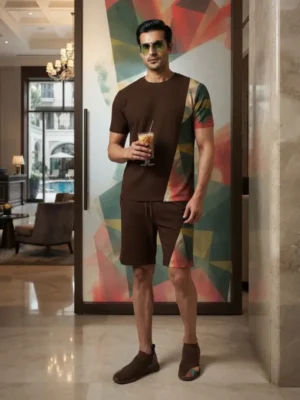 t-shirt for men with shorts Co-ord Sets