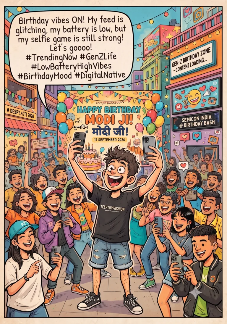 Modi ji happy bday, oversized t shirt is here to stay!